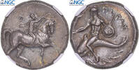 Didrachm Calabria, Tarentum, Silver, NGC -