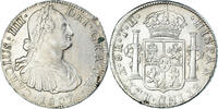 Spain 8 Reales Coin, Charles IV, Mexico, TH, Silver, KM:109 -
