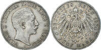 German States 5 Mark Coin, PRUSSIA, Wilhelm II, Berlin -
