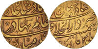 India Mohur Coin, Mughal Empire, Mu'azzam Bahadur Shah -
