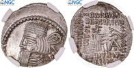 Drachm Coin, Parthia (Kingdom of), Artabanos IV, Ekbatana, graded -