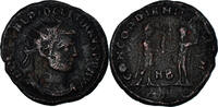 Follis Coin, Diocletian, Heraclea, Bronze -