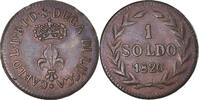 ITALIAN STATES Soldo Coin, LUCCA, Lucques, Copper, KM:A34 -