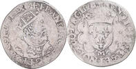 France Teston Coin, François Ier, Toulouse, 25e type, Silver -
