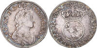 France 1/4 Ecu Vertugadin Coin, Louis XV, Montpellier, réformé -