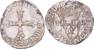 France 1/4 Ecu Coin, Henri III, Nantes, Silver, Gadoury:494 -