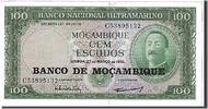 Mozambique 100 Escudos Banknote, KM:109a -