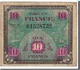 France 10 Francs Banknote, 1944 Flag/France -