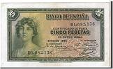 Spain 5 Pesetas Banknote -