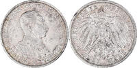 German States 3 Mark Coin, PRUSSIA, Wilhelm II, Berlin, Silver -