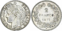 France 2 Francs Cérès, Bordeaux, Silver, Gadoury:529, Le -