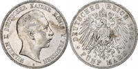 German States 5 Mark PRUSSIA, Wilhelm II, Berlin, Silver -