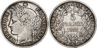 France 5 Francs Coin, Cérès, Paris, Silver, KM:761.1 -