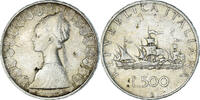 Italy 500 Lire Coin, Rome, Silver, KM:98 -