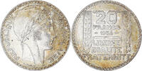 France 20 Francs Coin, Turin, Paris, Silver, KM:879 -