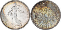 France 5 Francs Coin, Semeuse, Paris, Silver, KM:926 -