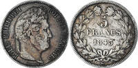France 5 Francs Coin, Louis-Philippe, Rouen, Silver -