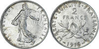 France 2 Francs Coin, Semeuse, Paris, Silver, KM:845.1 -