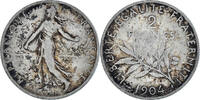France 2 Francs Coin, Semeuse, Silver, KM:845.1, Gadoury:532 -