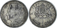 Morocco Dirham Coin, Mohammed V, Paris, Silver -