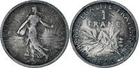 France Franc Coin, Semeuse, Paris, Silver, KM:844.1 -
