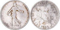 France Franc Coin, Semeuse, Paris, Silver, KM:844.1, Le -