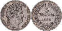 France 5 Francs Coin, Louis-Philippe, Paris, Silver -