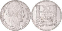 France 10 Francs Coin, Turin, Paris, Silver, KM:878 -