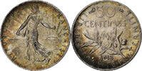 France 50 Centimes Semeuse, Paris, Silver, Gadoury:420 -