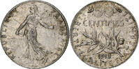 France 50 Centimes Semeuse, Paris, Silver, Gadoury:420 -