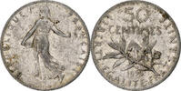 France 50 Centimes Semeuse, Paris, Silver, Gadoury:420 -