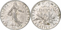 France 50 Centimes Coin, Semeuse, Paris, Silver, KM:854 -