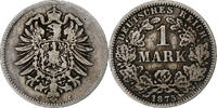GERMANY - EMPIRE Mark Coin, Wilhelm I, Frankfurt, Silver -