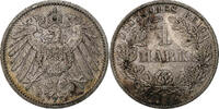 GERMANY - EMPIRE Mark Coin, Wilhelm II, Berlin, Silver, KM:14 -