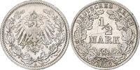 German Empire 1/2 Mark GERMANY - EMPIRE, Berlin, Silver, KM:17 -