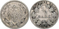 GERMANY - EMPIRE 1/2 Mark Berlin, Silver, KM:17 -