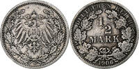 GERMANY - EMPIRE 1/2 Mark Karlsruhe, Silver, KM:17 -