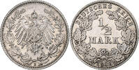 GERMANY - EMPIRE 1/2 Mark Muldenhütten, Silver, KM:17 -