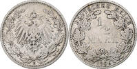 GERMANY - EMPIRE 1/2 Mark Muldenhütten, Silver, KM:17 -
