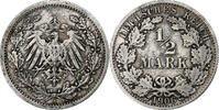 GERMANY - EMPIRE 1/2 Mark Coin, Berlin, Silver, KM:17 -