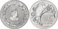 Australia 5 dollars, 1 oz RAT Lunar Year, 1 Oz, Silver -