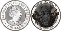 Australia 1 Dollar, 1 Oz 1 Oz coloré, Silver -