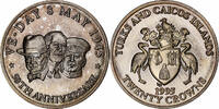 TURKS & CAICOS ISLANDS 20 Crowns Victoire de 1945, Silver -