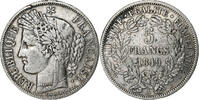 France 5 Francs Cérès, Paris, Silver, KM:761.1, Gadoury:719 -