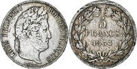 France 5 Francs Coin, Louis-Philippe, Nantes, Silver -