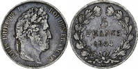France 5 Francs Coin, Louis-Philippe, Lille, Silver -