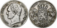 Belgium 2-1/2 Francs Leopold I, Brussels, Silver, KM:11 -