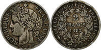 France 2 Francs Coin, Cérès, Paris, Silver, KM:817.1 -