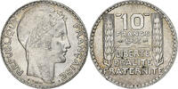 France 10 Francs Coin, Turin, Paris, Silver, KM:878 -