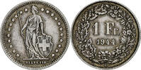 Switzerland Franc Coin, Bern, Silver, KM:24 -